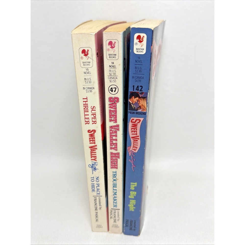 Sweet Valley High Books Lot Of 3 Super‎ Thriller The Big Night Troublemaker 90s